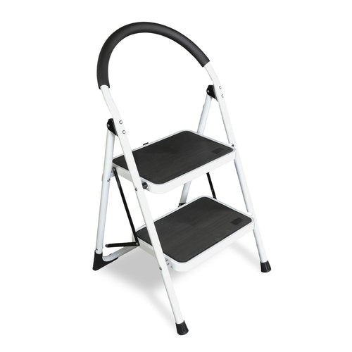 Torin 2 Step Ladder, 400lbs Folding Stool with Anti-Slip Pedal, Capacity, Step Stool with Padded Handle for Kitchen, Household, Offices, ATRJZ9022BB