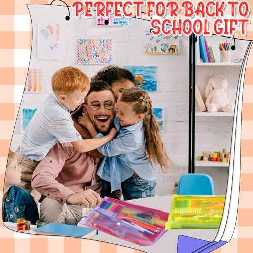 PerKoop 10 Sets Back to School Supplies Bulk Kit Elementary Supply Bundle Kit Middle High School Supplies for K-12 Kindergarten Essentials Includes Notebooks Pencils Rulers for Kids Student Classroom