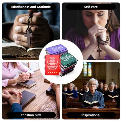 40 Pcs Bulk Christian Gifts Prayer Journal for Woman - 20 Set Religious Notepad with Christian Pen - Bible Notebook - Church Gifts for Inspirational, Bible Study, Devotions (Colorful)