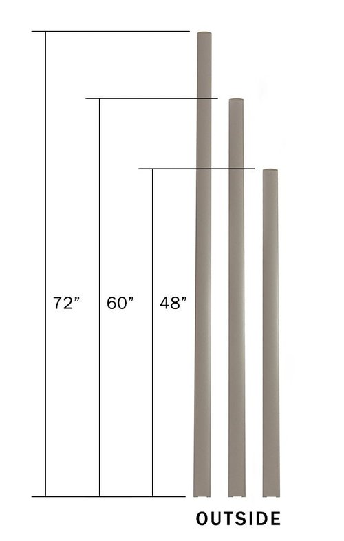 GOF Partition Part : End Bar 4ft / 48" H, end Cover Full Fabric/Partial Glass Panels, end bar Workplace Room Divider