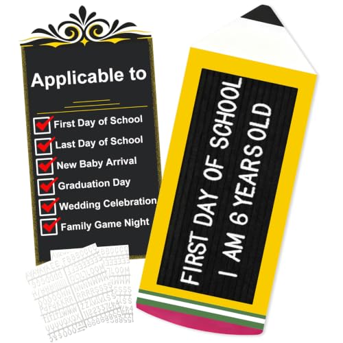 Felt Letter Board with 294 Letters - Wooden Changeable Message Sign for Classroom & Home Decor