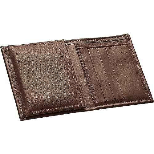 Perfect Fit Shield Wallets Large Shield with Eagle Top Recessed Badge Wallet Fits for Blackinton B736 (Cutout PF15 3.5 inches Height x 2.5 inches Width) Brown Leather