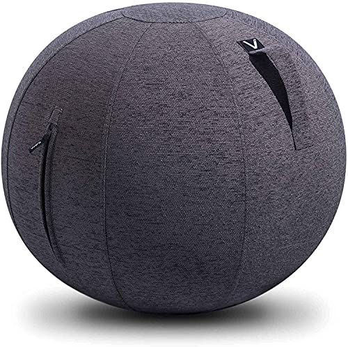 Vivora Luno Exercise Ball Chair with Handle & Cover for Office & Home