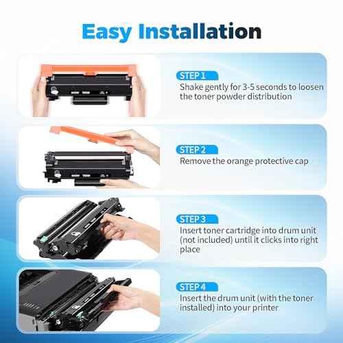 TN 760 Toner Cartridge Replacement for Brother TN760 TN730 Toner TN-730/TN-760 Compatible with MFC-L2750DW HL-L2370DW MFC-L2710DW HL-L2350DW DCP-L2550DW HL-L2390DW HL-L2395DW Printer (4 Black)