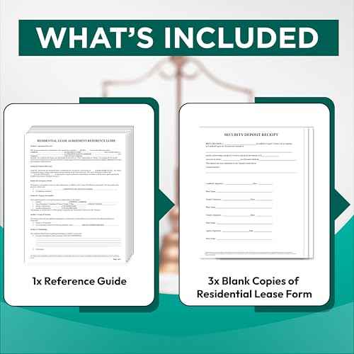 Comprehensive Residential Lease Agreement Forms: Includes 3 Blank Rental Forms & Reference Guide - Residential Rental Lease Agreements Forms for Rental Property Owners