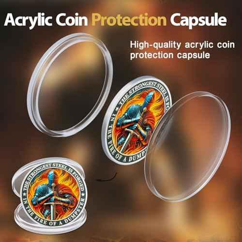 CHURYUML 5Pcs The Strongest Steel Dumpster Fire Coin Set Knight Motivational Medallions for Staff Appreciation Gifts Funny Office Gifts for Colleagues Humorous Office Decor Encouragement Gifts