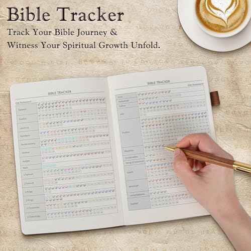 Leather Christian Bible Journal for Men, Prayer Journal for Scripture Study & Daily Devotional, Undated Church Notes Notebook, Jesus Religious Faith Gifts for Pastor, Graduation, Baptism, Brown