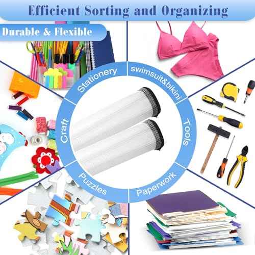 Jetec 32 Pcs Mesh Zipper Bags Toy Storage Bikini Organizer Bag Bolsas Para Guardar Trajes De Ba?o Waterproof Zipper Reusable Pouch Puzzle Multipurpose for Storage Office(Black,9 x 7 Inch)