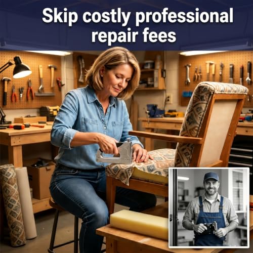 Heavy-Duty 3-in-1 Staple Gun Kit with Remover & 3000 Staples