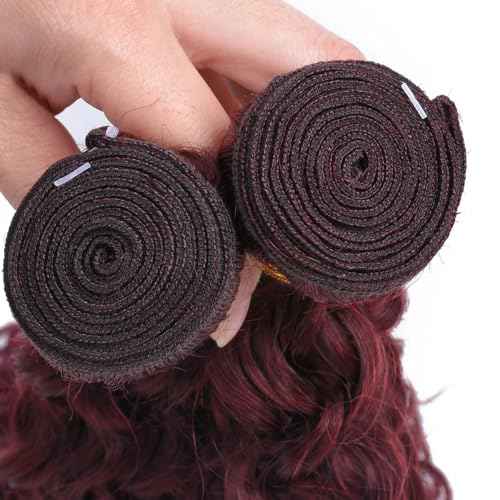 #99J Burgundy Bundles Human Hair Water Wave Bundles 22 22 22 Inch Wine Red Water Wave Bundle Unprocessed Brazilian Virgin Weave Hair 3 Bundle 50 Gram Per Bundle