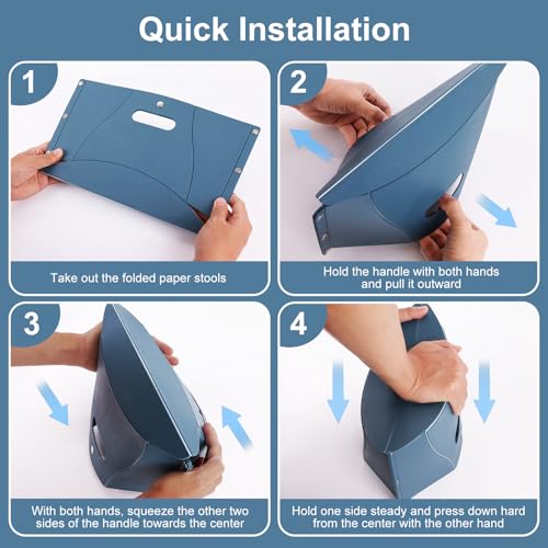 2Pcs Portable Airplane Foot Rest for Travel Under Desk, Blue & Red