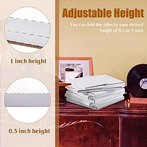 Tatuo 30 Pieces Vinyl Record Mailers 12.5" x 12.5" x 1" Record Mailers Vinyl Lp Shipping Boxes Cardboard Album Boxes for Packaging Moving Storage
