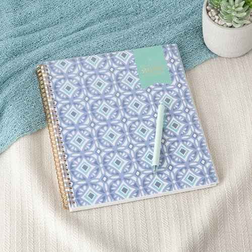 Blue Sky Day Designer 2026 Weekly and Monthly Planner Calendar, January 2026 - December 2026, 8.5" x 11", Flexible Cover, Durable Twin Wire Binding, Includes Storage Pocket, Stickers, Tile