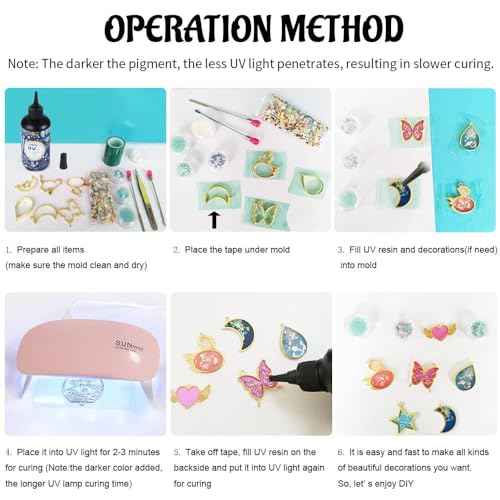Crystal Clear Hard UV Resin Upgraded Formula Ultraviolet Fast Curing for Jewelry Making Craft Decoration, Hard Transparent Glue Solar Cure Sunlight Activated Resin (1000g)