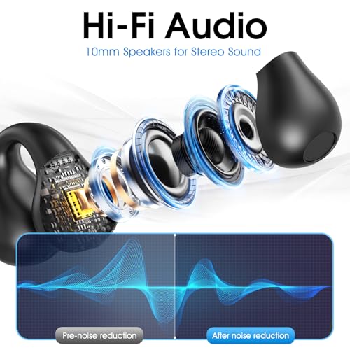 AI Language Translator Earbuds, OWS Real-Time 3-in-1 Translation Earbuds 144 Languages & Accents, Translation Device for Travel Business Learning, Black