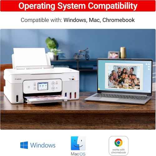 Canon PIXMA G3290 Wireless MegaTank All-in-One Inkjet Printer, Copy, & Scan - White 6706C022 Bundle with 6FT USB 2.0 Printer Cable + Tech Smart USA Printer Essentials Software Kit