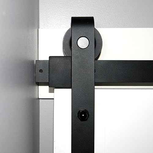 Plasmatio Universal Magnetic Door Stop for Interior Barn Door Rails, Black