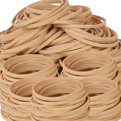 Heavy-Duty Rubber Bands 200 Pcs #33 3" x 1/8" Beigé Office Bundling