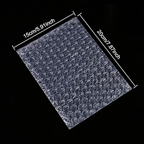 100 Pcs Clear Bubble Pouch Bags - Protective Shipping & Packing Wraps
