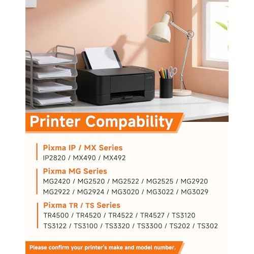 245XL 246XL Ink Cartridges for Canon Ink 245 and 246 PG245 CL246 XL Black Color Combo Pack for PIXMA MX490 TR4520 TS3322 TR4522 TR4500 TS3122 TS3300 MX492 MG2522 TS3100 TS3320 Printer (2 Pack)