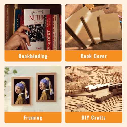 Lineco Neutral pH Binder Board. Acid-Free Unbuffered 100 PT (.098") 15''x20.5''. Pack of 4. Chipboard, Bookboard, Bookbinding, Framing, Book Cover, Boxes, Slipcase, DIY, Bulletin Boards.