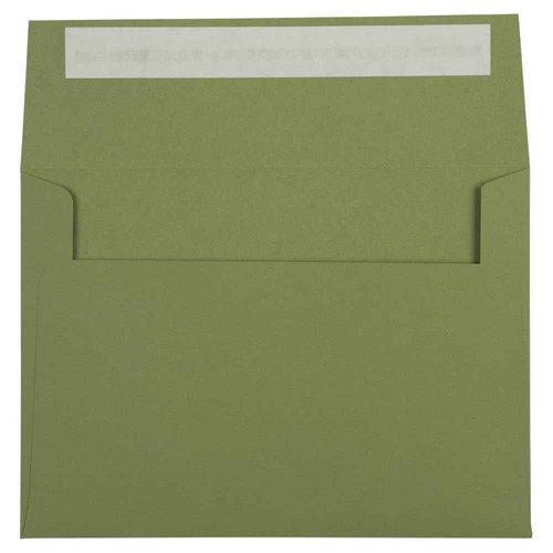 LUXPAPER A7 Invitation Envelopes for 5 x 7 Cards in 80 lb. Avocado, Printable Envelopes for Invitations, w/Peel and Press Seal, 250 Pack, Envelope Size 5 1/4 x 7 1/4 (Green)