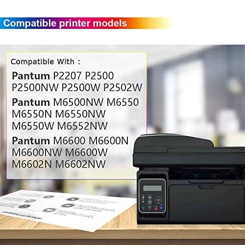 Compatible PB-211 Toner Cartridge Replacement for Pantum PB-211 PB-211EV Toner for Pantum P2502W M6552NW M6550 M6550NW M6600 M6600NW M6602NW M6500NW P2500W P2207 (Black 1-Pack)