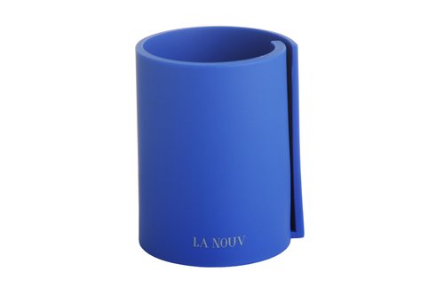 Blue Desk Accessories Set – 4-Piece Chic Office Supplies Kit (Stapler, Pen Holder, Tape Dispenser, Paper Clip Holder)