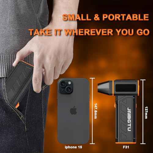 16-in-1 Electric Air Duster - 140000RPM Compressed Air Duster, 3 Gear Adjustable Jet Dry Blower, Air Blaster for Keyboard, PC, Car, Air Bed and Home Cleaning