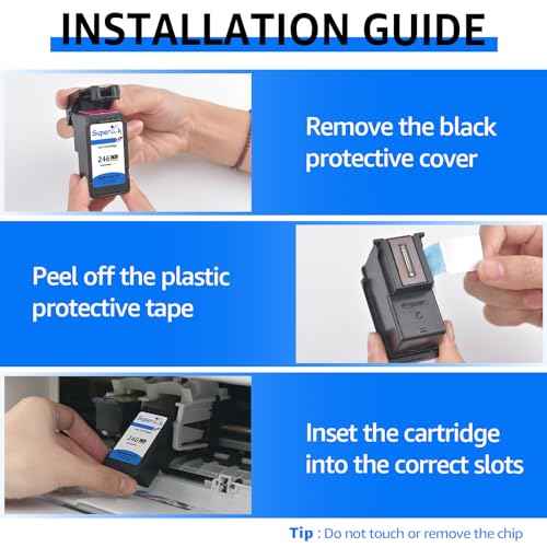 SuperInk 246XL Remanufactured Ink Cartridge Replacement for CL-246 246XL CL-246XL Compatible with PIXMA iP2820 MG2420 MG2520 MG2555 MG2920 MG2922 MG2924 MG3020 MX490 MX492 (2 Color)