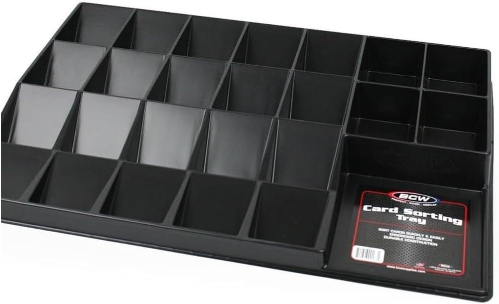 BCW Card Sorting Tray - 24-Cell Trading Card Organizer for TCG & Sports Cards | Perfect for Pokémon, Baseball, Magic