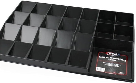 BCW Card Sorting Tray - 24-Cell Trading Card Organizer for TCG & Sports Cards | Perfect for Pokémon, Baseball, Magic