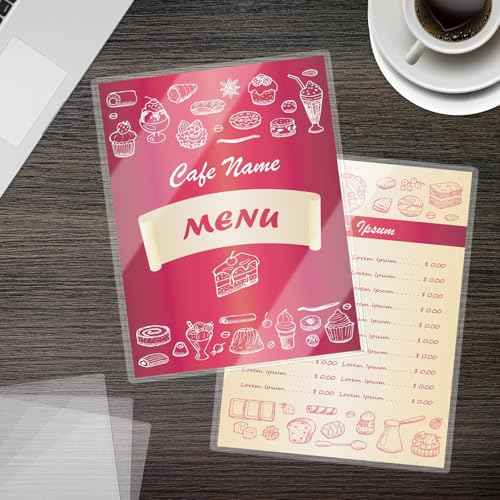 30PCS 8.5" x 11" Rigid Print Protectors, Clear Hard Plastic Page Sheet Protectors, Hard Plastic Sleeves for Paper Photo Poster, Document Holder Birth Certificate Protector