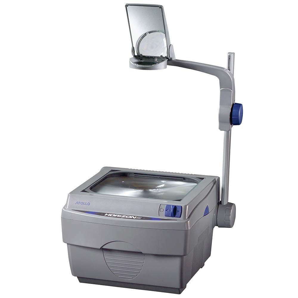 Apollo Overhead Projector, Horizon 2, 2000 Lumen Output, 10" x 10", Open Head (V16000M), Overhead, Wired, VGA, Gray