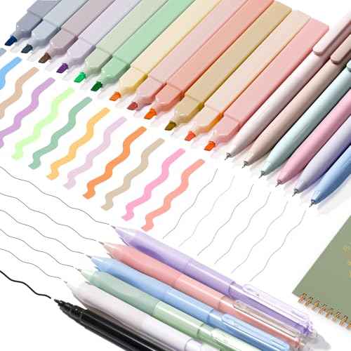 Bible Study Supplies Journaling Kit for Women, Christmas Christian Gifts for Women, Bible Study Tools with Pastel Highlighters and Pens No Bleed, Pencil Case Notebook Annotation Kit Accessories Set