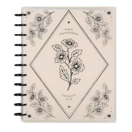 Happy Planner Disc-Bound Planner Jan.?Dec. 2026, Includes 3 Extra Months and 2 Sticker Sheets, Big Size, 8.5" x 11", Dashboard Layout, Ink & Ivy