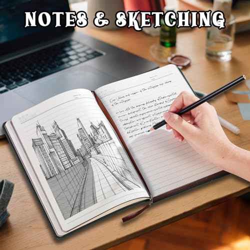 2026 Leather Vintage Journal Notebook,300 Pages,Leather Softcover Lined Journal Notebooks for Women Men,Notebook Journals for Writing Travel,Business,Office,5.7'' X 8.3'',Green