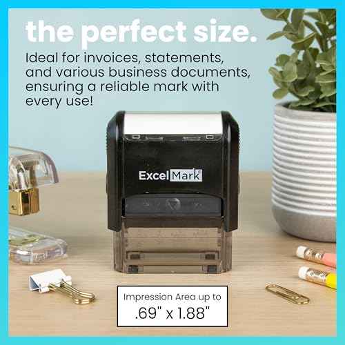 ExcelMark Self-Inking Rubber Stamp - Return to Sender Not at This Address - Red Ink (Medium)