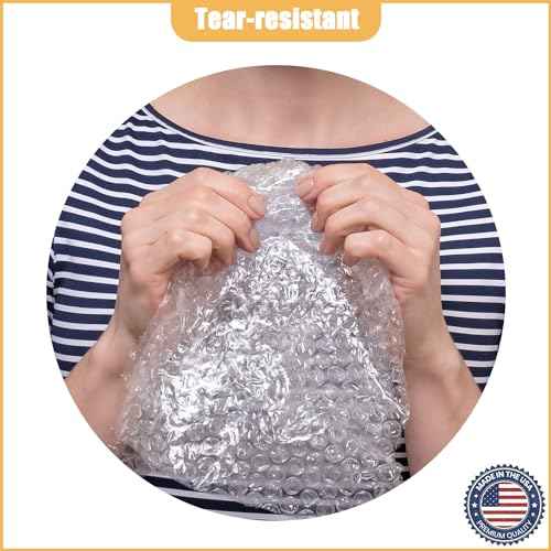 100 Pcs Bubble Pouches Wrap, 12" x 15.5" Self-Sealing Clear Bubble Bags, Double Thickened Wall Shockproof Pouch Wrap Bag for Moving and Storage, Shipping and Packing Supplies for Dishes Glasses Plates