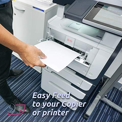 NextDayLabels - 500 White 5-1/2" x 8-1/2" Laser/Ink Jet Labels, Strong Adhesive, USPS, FedEx, UPS Shipping Labels