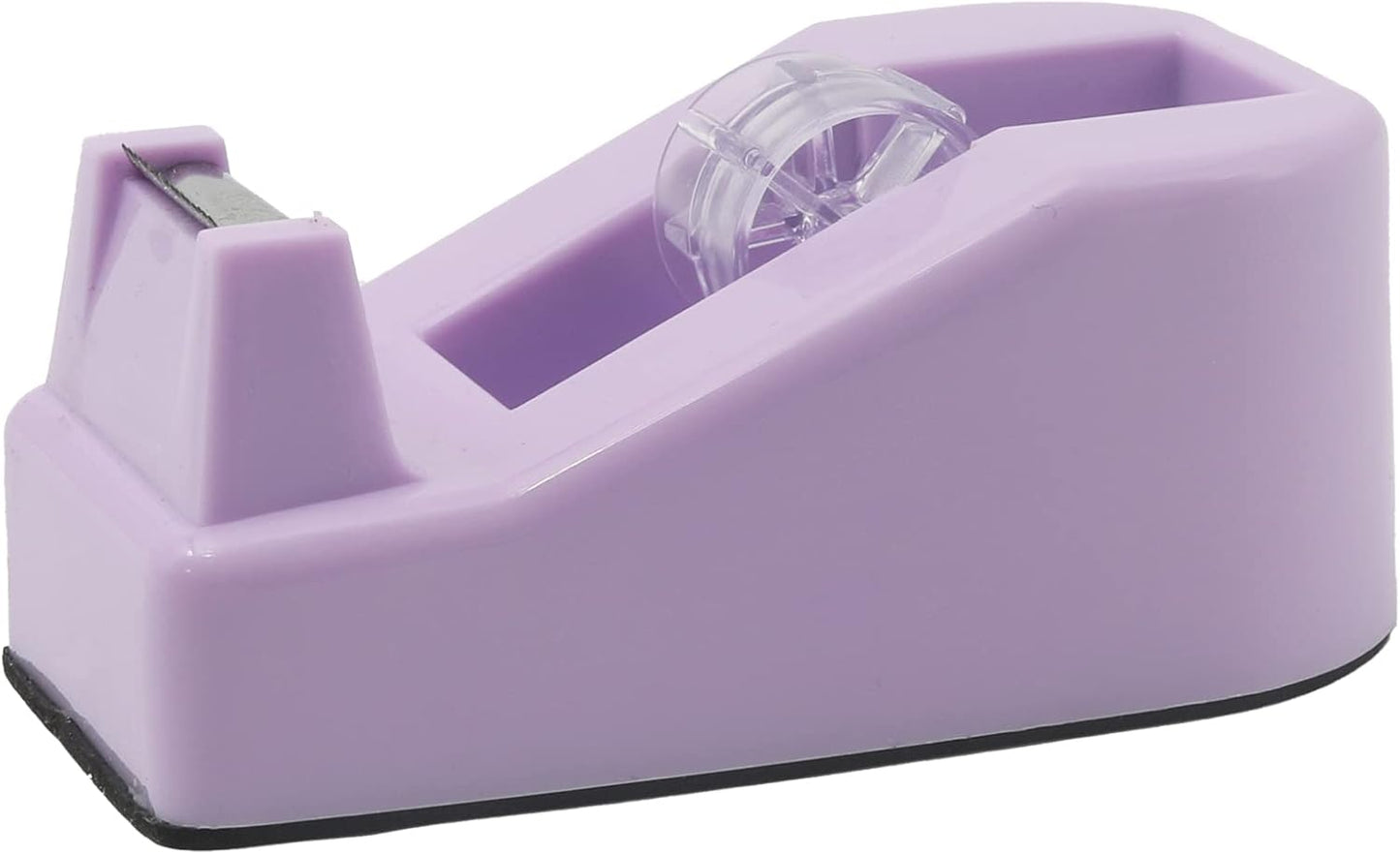 Skiennix Heavy-Duty Desktop Tape Dispenser - Floral Design with Weighted Non-Skid Base | Macaron Purple