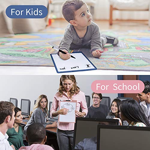 CRCHOM 9x12 Inch Pink Dry Erase Whiteboard - Portable & Magnetic, Slim Design with Marker