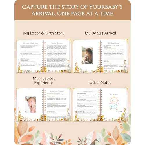 Pregnancy Journal ? 82 Page Hardcover Memory Book for Expecting Moms | Beautiful & Thoughtful Mom to Be Gift, Pregnancy Book for First Time Moms, Ultrasound Baby Picture Pocket