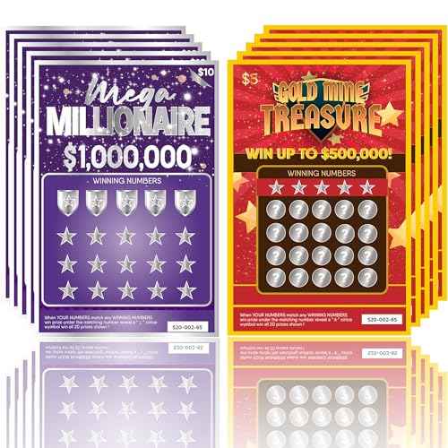 OnlyBP¢ç 10 Pregnancy Announcement Scratch Off Cards - Fun and Creative Fake Lottery Tickets for Baby Announcement - Perfect for Surprising Family and Friends with Baby Reveal