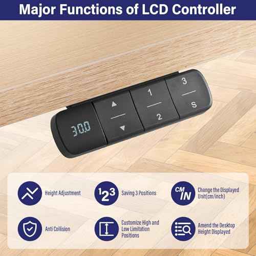 TOPSKY Dual Motor Electric Adjustable Standing for up to 70.8¡±x31.5¡± Table Tops, 225 lbs Weight Capacity, Computer Desk for Home and Office (Black Frame only)