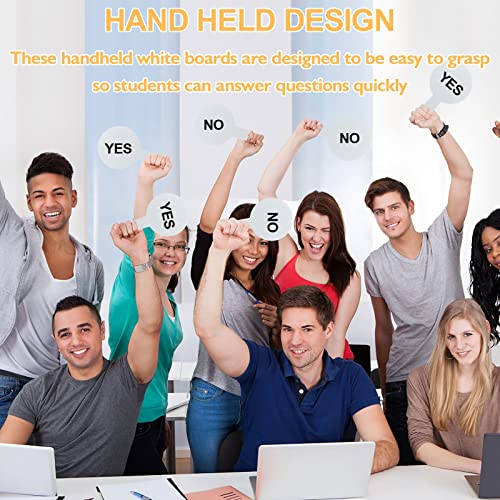 50 Pack Handheld Whiteboard Answer Paddles for Classroom, Office & Kids