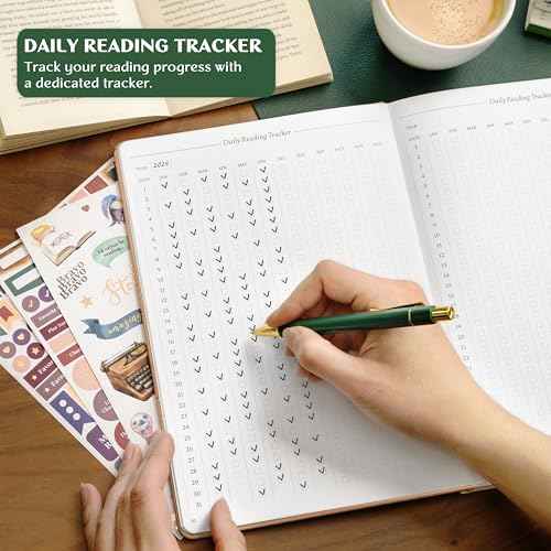 Legend Reading Journal for Book Lovers ? Reading Log Tracker for Adults & Kids ? Book Nerd Gifts & Accessories, 180 Reviews (Rose Gold)