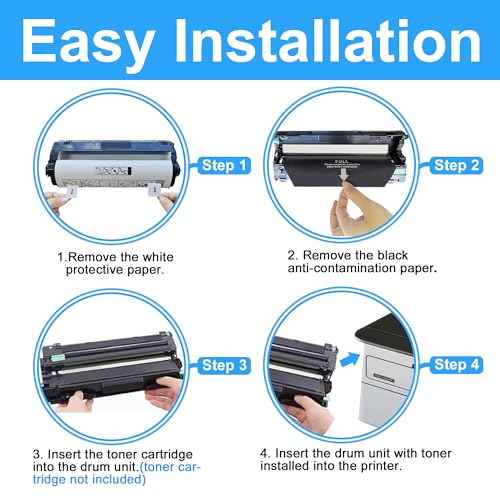 LCL Compatible DR223CL Drum Unit Replacement for Brother DR-223 DR223 DR-223CL Compatible with HL-L3210CW HL-L3230CDW HL-L3290CDW HL-L3270CDW Printer for Black or Cyan or Magenta or Yellow (4-Pack)