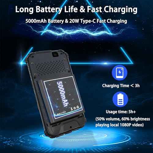 SH6 Handheld Terminal, Windows 11 Pro, Intel N100, 8GB+256GB, 6.5" Rugged Data Terminal PDA, 4G LTE/GPS/WiFi 6/BT 5.2, 5000mAh Battery (SH6)