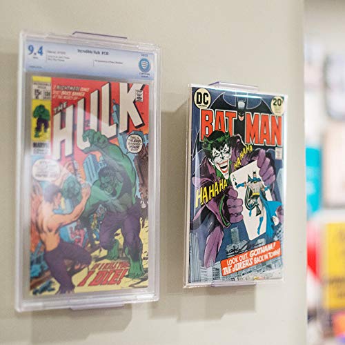 CollectorMount Comic Mount 5 Pack, Comic Book Shelf Stand or Wall Mount Display, Invisible and Adjustable